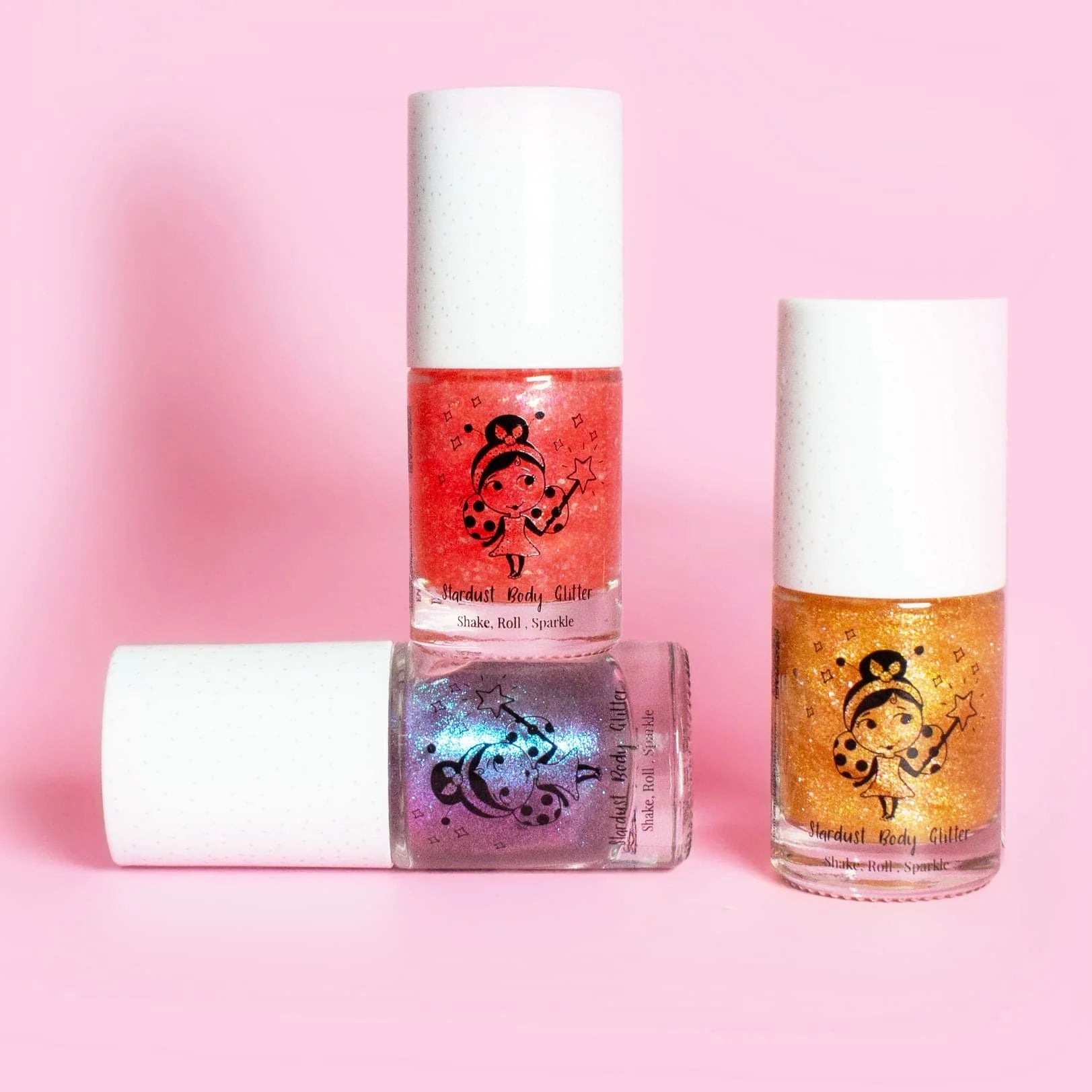 Planet Pink roll-on body glitter