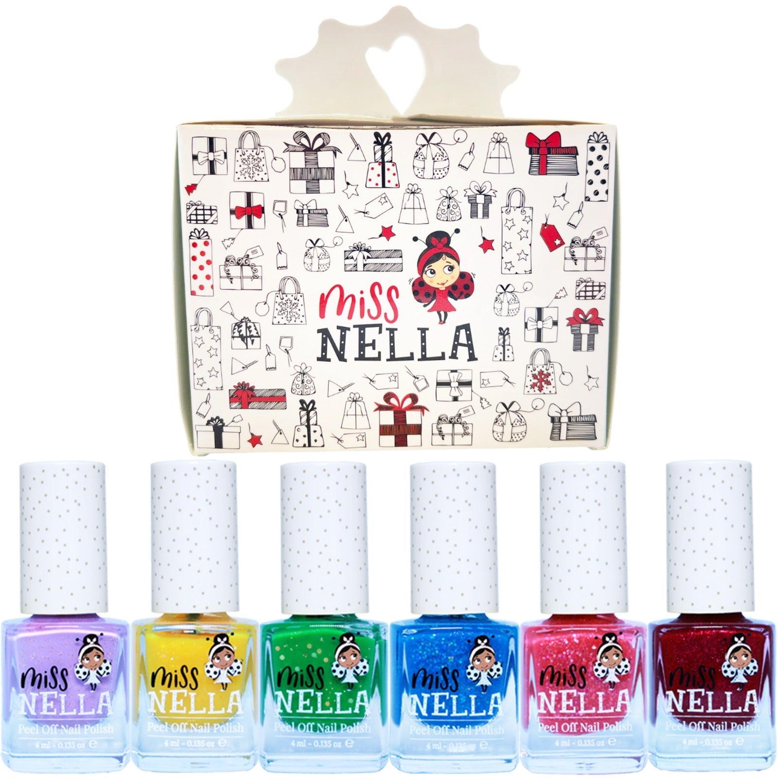 Glitter Pack of 6 Non Toxic Nail Polishes